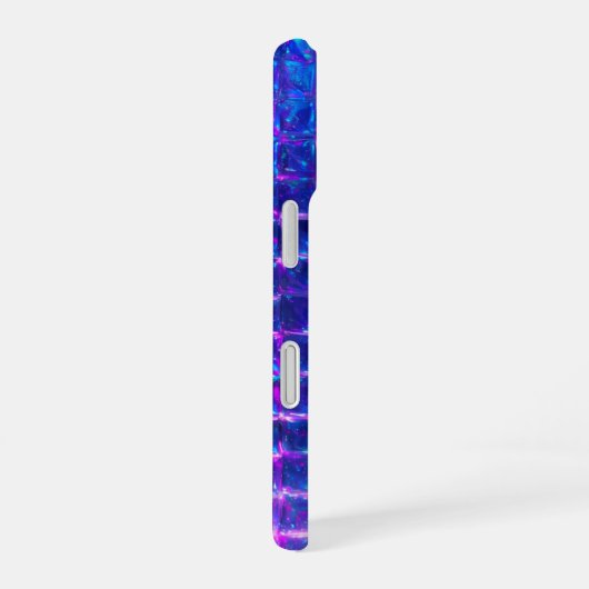 Holographic Purple Prism Texture iPhone 16 Hoesje (Rechterkant)