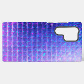 Holographic Purple Prism Texture Samsung Galaxy Hoesje (Achterkant horizontaal)