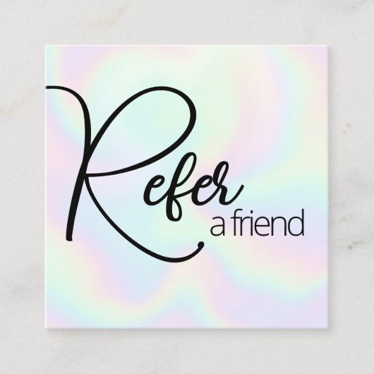 Holographic Refer een Kaart van de Verwijzing van  (Voorkant)