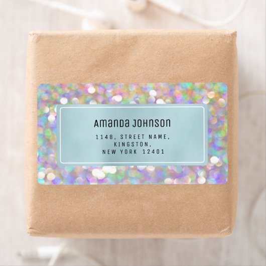 Holographic RSVP Framed Boutique Online Blue Etiket (Insitu)