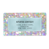 Holographic RSVP Framed Boutique Online Blue Etiket (Voorkant)