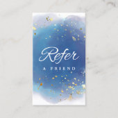 Holographic Signature Script Modern Glam Glitter Aanbevelingskaartje (Voorkant)