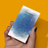 Holographic Signature Script Modern Glam Glitter Afsprakenkaartje