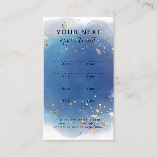 Holographic Signature Script Modern Glam Glitter Afsprakenkaartje (Voorkant)