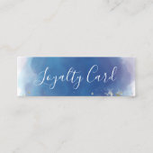 Holographic Signature Script Modern Glam Glitter Klantenkaartje (Voorkant)