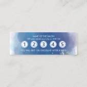 Holographic Signature Script Modern Glam Glitter Klantenkaartje (Achterkant)