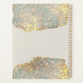 Holographic Signature Script Modern Glam Glitter Planner (Achterkant)