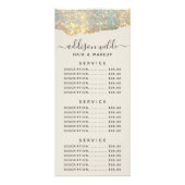 Holographic Signature Script Modern Glam Glitter Reclamekaart (Achterkant)
