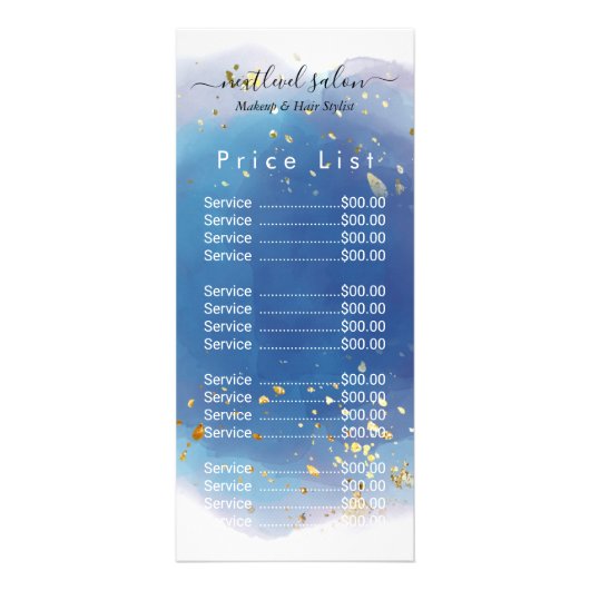 Holographic Signature Script Modern Glam Glitter Reclamekaart (Voorkant)