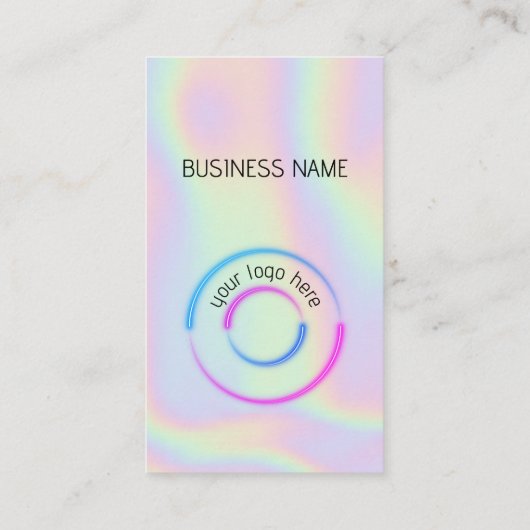 Holographic - Social Media QR Code Visitekaartje (Achterkant)