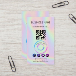 Holographic - Social Media QR Code Visitekaartje
