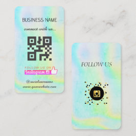Holographic - Social Media QR Code Visitekaartje