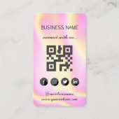 Holographic - Social Media QR Code Visitekaartje (Voorkant)
