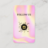 Holographic - Social Media QR Code Visitekaartje (Achterkant)