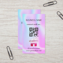 Holographic - Social Media QR Code Visitekaartje