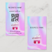 Holographic - Social Media QR Code Visitekaartje (Voorkant / Achterkant)