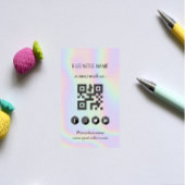 Holographic - Social Media QR Code Visitekaartje