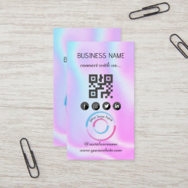 Holographic - Social Media QR Code Visitekaartje