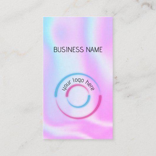 Holographic - Social Media QR Code Visitekaartje (Achterkant)