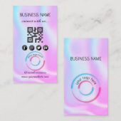 Holographic - Social Media QR Code Visitekaartje (Voorkant / Achterkant)