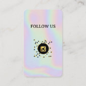 Holographic - Social Media QR Code Visitekaartje (Achterkant)