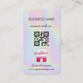 Holographic - Social Media QR Code Visitekaartje (Voorkant)