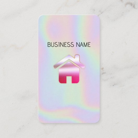 Holographic - Social Media QR Code Visitekaartje (Achterkant)