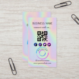 Holographic - Social Media QR Code Visitekaartje