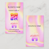 Holographic - Social Media QR Code Visitekaartje (Voorkant / Achterkant)