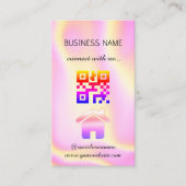 Holographic - Social Media QR Code Visitekaartje (Voorkant)