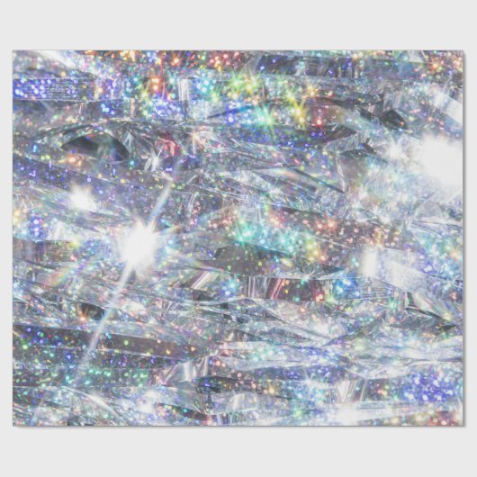 Holographic Sparkle Glitter Cadeaupapier (Vlak)