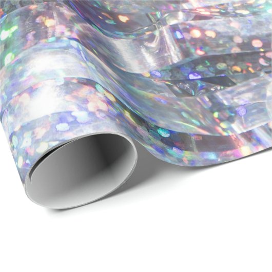 Holographic Sparkle Glitter Cadeaupapier (Rol Hoek)