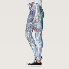 Holographic Sparkle Glitter Leggings