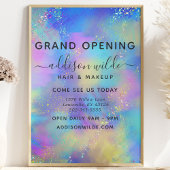 Holographic Sparkle Opal Iridescent Business Flyer