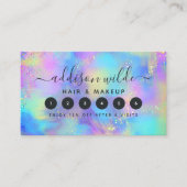 Holographic Sparkle Opal Iridescent Business Klantenkaartje (Voorkant)