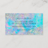 Holographic Sparkle Opal Iridescent Business Klantenkaartje (Achterkant)