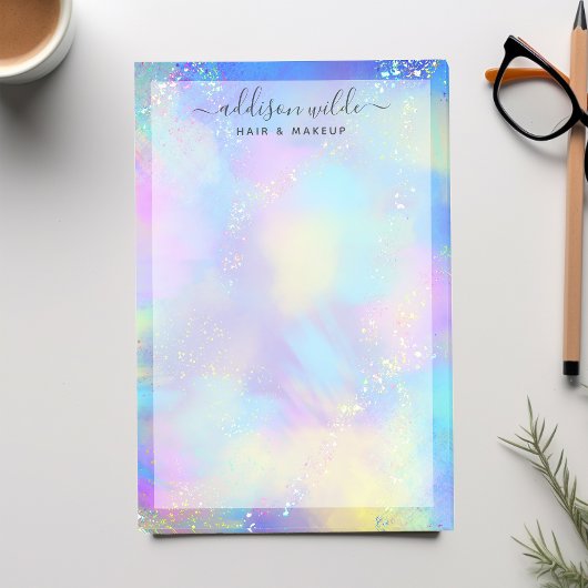 Holographic Sparkle Opal Iridescent Business Post-it® Notes
