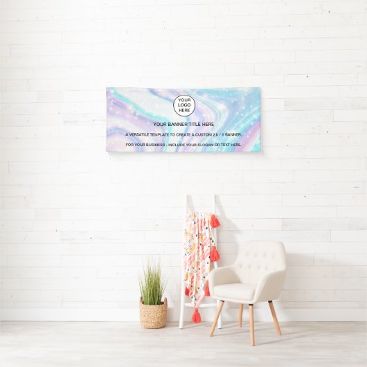 Holographic Sparkle Opal Iridescent Business Spandoek (Insitu)