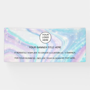 Holographic Sparkle Opal Iridescent Business Spandoek