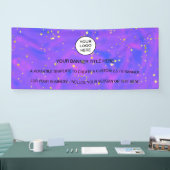 Holographic Sparkle Opal Iridescent Business Spandoek (Beurs)
