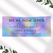 Holographic Sparkle Opal Iridescent Business Spandoek