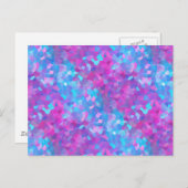 Holographic Sparkles Patroon Briefkaart (Voorkant / Achterkant)