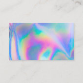 Holographic Trendy Salon Bedankt Visitekaartje (Achterkant)