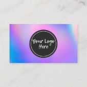 Holographic Trendy Salon Bedankt Visitekaartje (Achterkant)