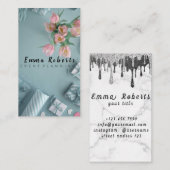 Holographic Unicorn Glitter Drift Beauty Salon Visitekaartje (Voorkant / Achterkant)