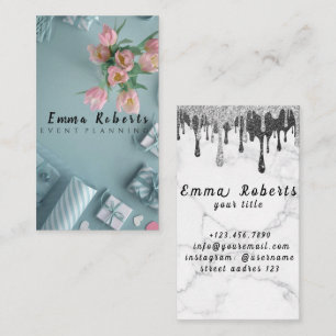 Holographic Unicorn Glitter Drift Beauty Salon Visitekaartje