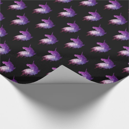 Holographic Unicorn Wrapping Paper Cadeaupapier (Hoek)