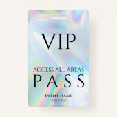 Holographic VIP All Access Pass Event Badge (Achterkant)
