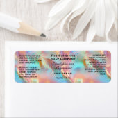 Holographic waves cosmetics dropper bottle label (Insitu)