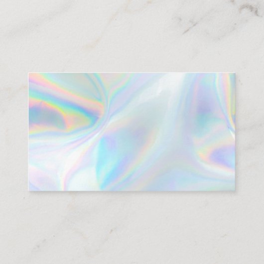 Holographic Wedding RSVP QR Code Enclosure Kaart Visitekaartje (Achterkant)